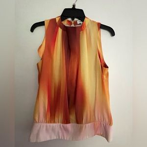 Beautiful shirt, yellow/orange/bronze.